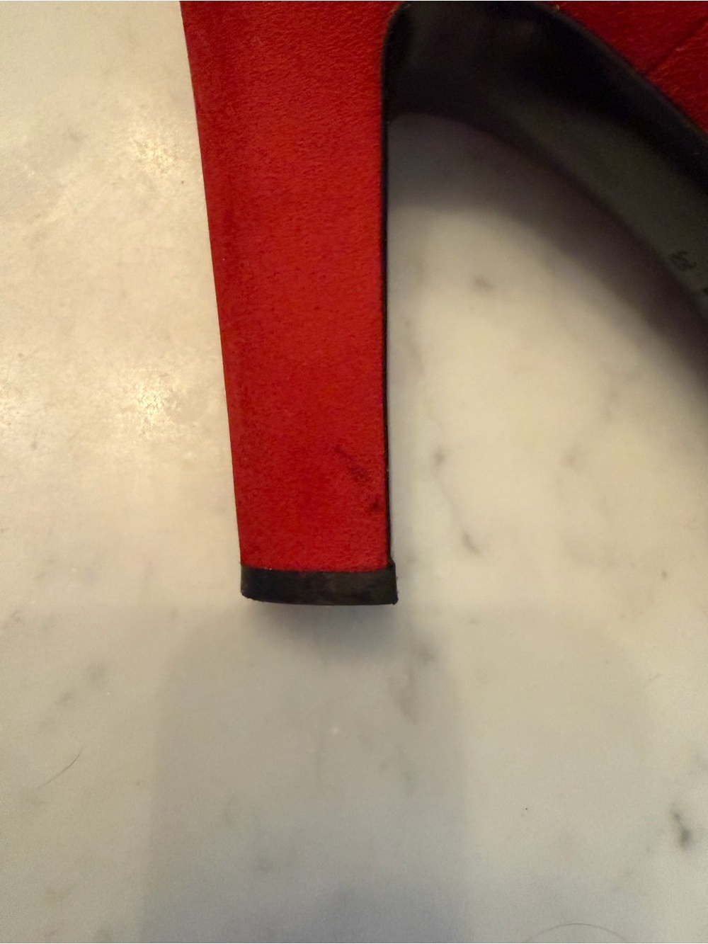 loriblu luxury Italian Designer Red‎ Suede Heels Size 38 - Picture 5 of 16